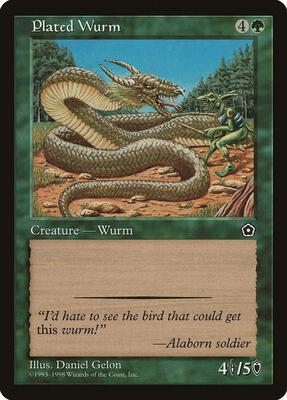 Plated Wurm card from Portal Second Age