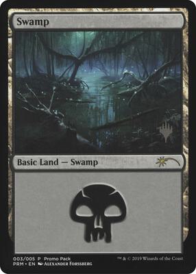 Swamp card from Promo Pack: Core Set 2020