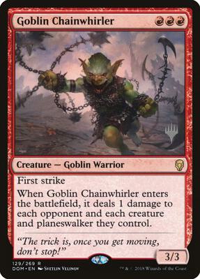 Goblin Chainwhirler card from Promo Pack: Core Set 2020