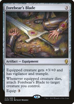 Forebear's Blade card from Promo Pack: Core Set 2020
