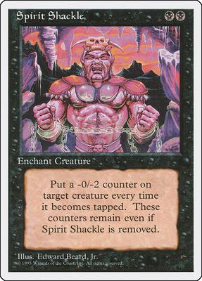 Spirit Shackle card from Fourth Edition