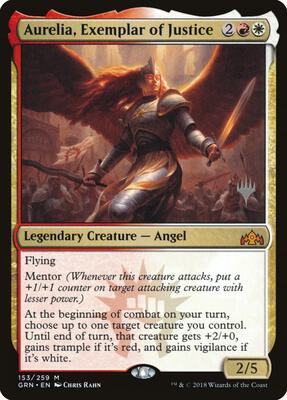 Aurelia, Exemplar of Justice card from Promo Pack: Core Set 2020