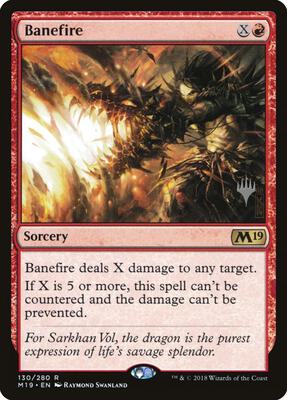 Banefire card from Promo Pack: Core Set 2020