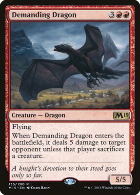 Demanding Dragon card from Promo Pack: Core Set 2020