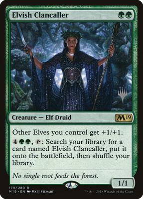 Elvish Clancaller card from Promo Pack: Core Set 2020