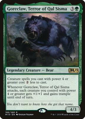 Goreclaw, Terror of Qal Sisma card from Promo Pack: Core Set 2020