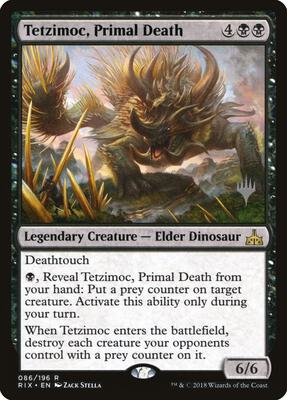 Tetzimoc, Primal Death card from Promo Pack: Core Set 2020