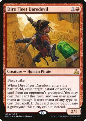 Dire Fleet Daredevil card from Promo Pack: Core Set 2020