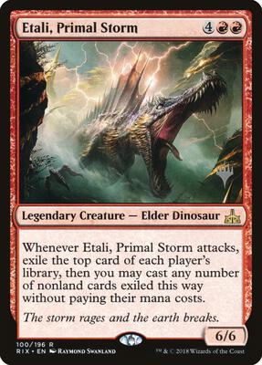 Etali, Primal Storm card from Promo Pack: Core Set 2020