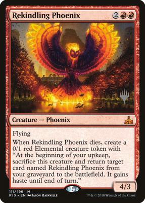 Rekindling Phoenix card from Promo Pack: Core Set 2020