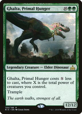 Ghalta, Primal Hunger card from Promo Pack: Core Set 2020
