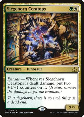 Siegehorn Ceratops card from Promo Pack: Core Set 2020