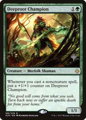 Deeproot Champion card from Promo Pack: Core Set 2020