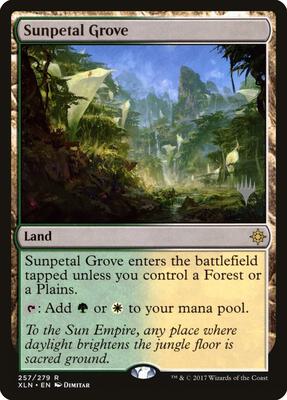 Sunpetal Grove card from Promo Pack: Core Set 2020