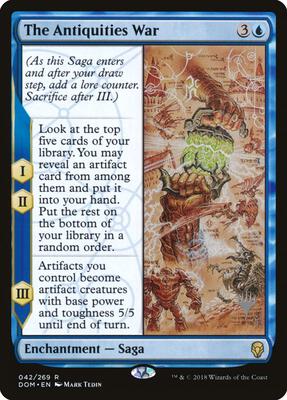 The Antiquities War card from Promo Pack: Core Set 2020