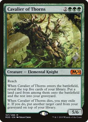 Cavalier of Thorns card from Promo Pack: Core Set 2020