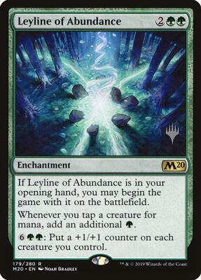 Leyline of Abundance card from Promo Pack: Core Set 2020