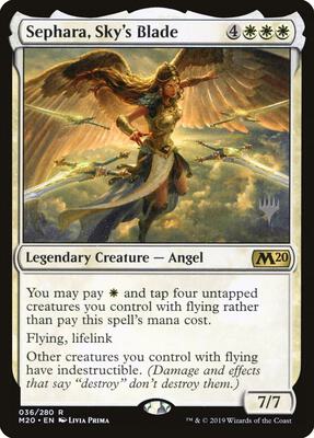 Sephara, Sky's Blade card from Promo Pack: Core Set 2020