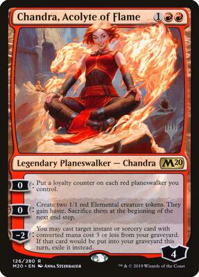 Chandra, Acolyte of Flame card from Promo Pack: Core Set 2020