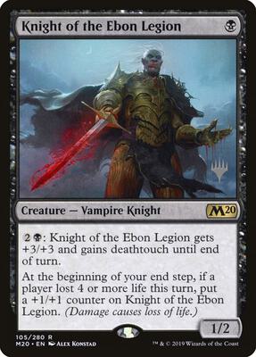 Knight of the Ebon Legion card from Promo Pack: Core Set 2020