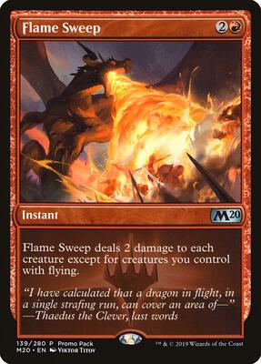 Flame Sweep card from Promo Pack: Core Set 2020