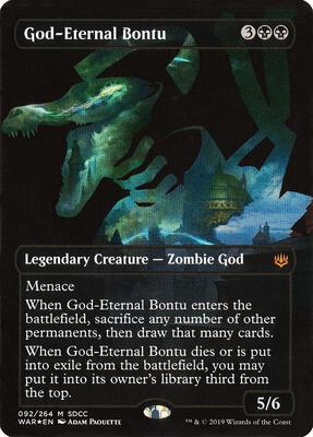 God-Eternal Bontu (SDCC 2019 Exclusive) card from Media Promos