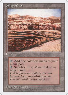 Strip Mine card from Fourth Edition