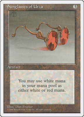 Sunglasses of Urza card from Fourth Edition