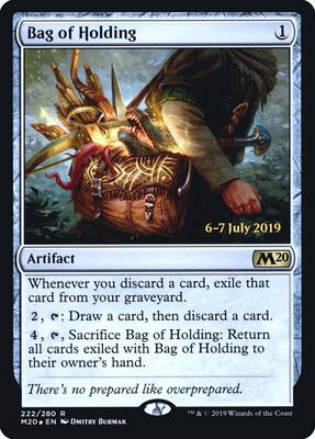 Bag of Holding card from Prerelease Cards