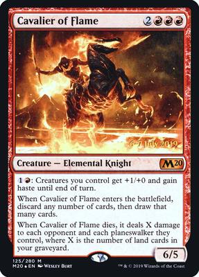 Cavalier of Flame card from Prerelease Cards