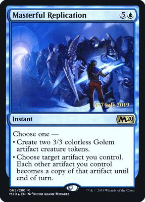 Masterful Replication card from Prerelease Cards