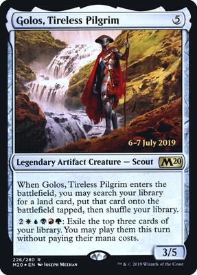 Golos, Tireless Pilgrim card from Prerelease Cards