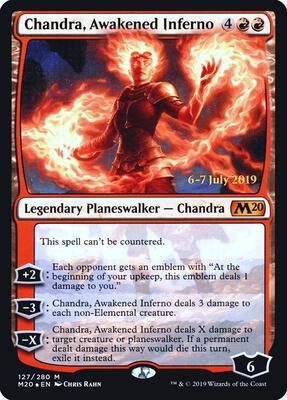 Chandra, Awakened Inferno card from Prerelease Cards