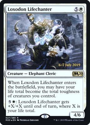 Loxodon Lifechanter card from Prerelease Cards