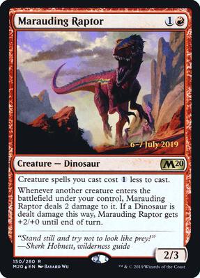 Marauding Raptor card from Prerelease Cards