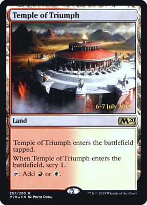 Temple of Triumph (M20) card from Prerelease Cards