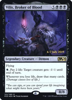 Vilis, Broker of Blood card from Prerelease Cards