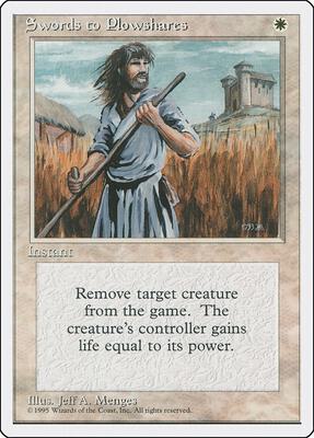 Swords to Plowshares card from Fourth Edition