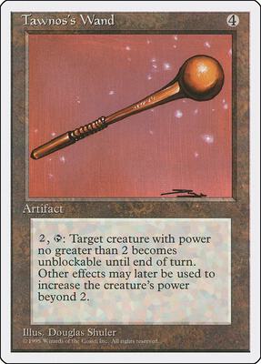 Tawnos's Wand card from Fourth Edition