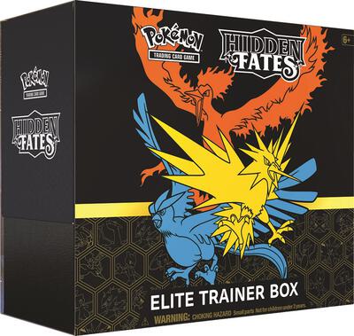 Hidden Fates Elite Trainer Box card from Hidden Fates