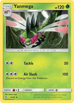 Yanmega card from SM - Unified Minds