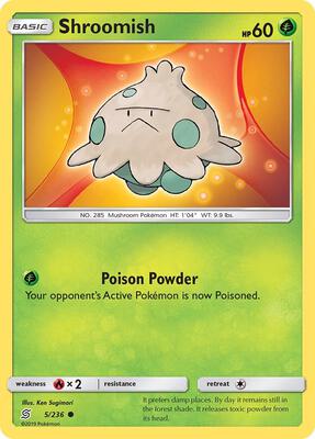 Shroomish card from SM - Unified Minds