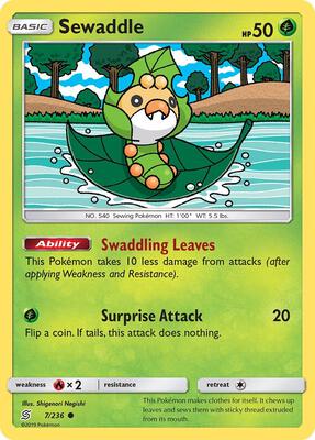 Sewaddle (7) card from SM - Unified Minds