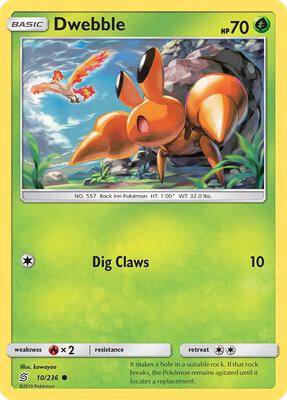 Dwebble card from SM - Unified Minds