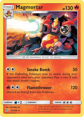 Magmortar card from SM - Unified Minds