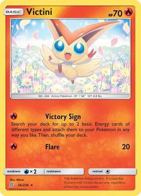 Victini card from SM - Unified Minds