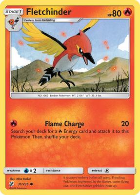 Fletchinder card from SM - Unified Minds