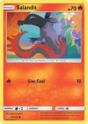 Salandit (33) card from SM - Unified Minds