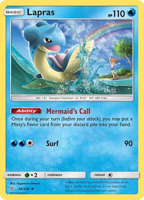 Lapras card from SM - Unified Minds