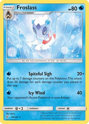 Froslass card from SM - Unified Minds